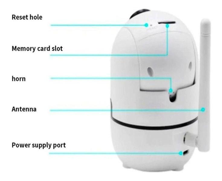 Imagem de Babá Eletrônica Câmera Sem Fio Wifi Visão Noturna Microfone