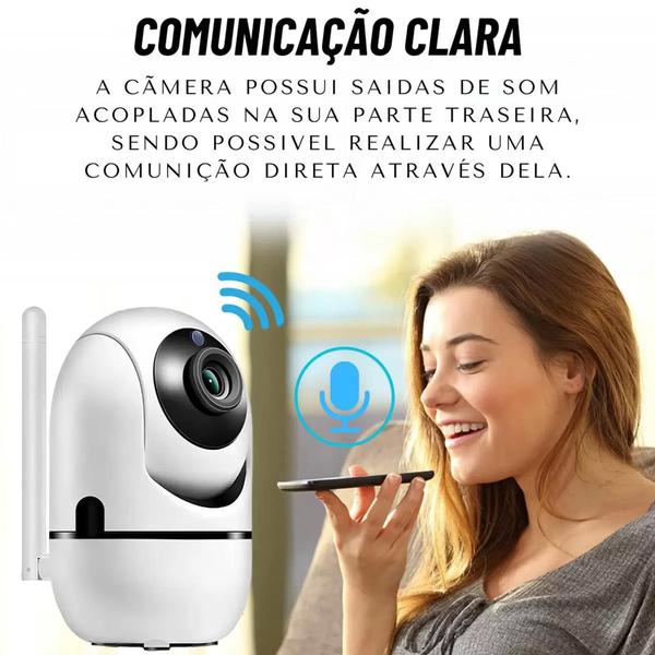 Babá Eletrônica Câmera Sem Fio Wifi Visão Noturna Microfone Visão Full HD - Afc Imagem de Babá Eletrônica Câmera Sem Fio Wifi Visão Noturna Microfone Visão Full HD