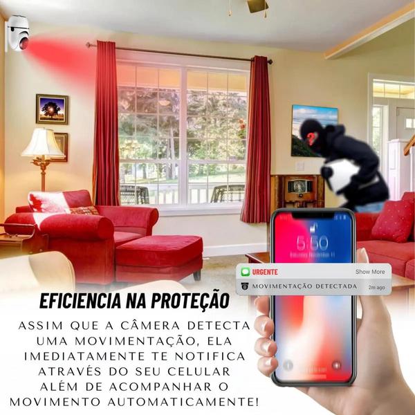 Babá Eletrônica Câmera Sem Fio Wifi Visão Noturna Microfone Visão Full HD - Afc Imagem de Babá Eletrônica Câmera Sem Fio Wifi Visão Noturna Microfone Visão Full HD