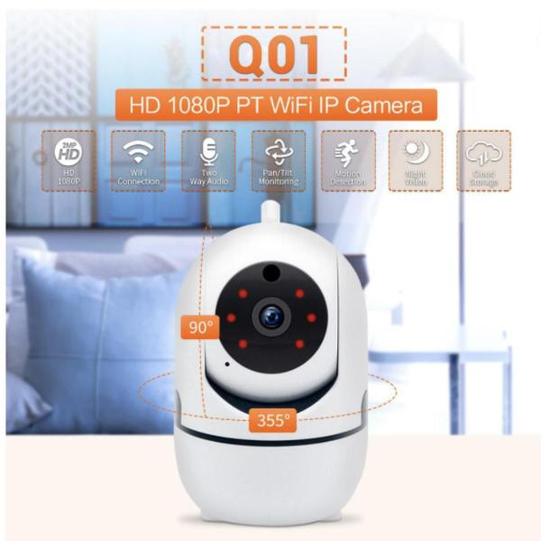 Babá Eletrônica Câmera Wifi Pet Com Microfone Visao Noturna - Wifi Smart Imagem de Babá Eletrônica Câmera Wifi Pet Com Microfone Visao Noturna