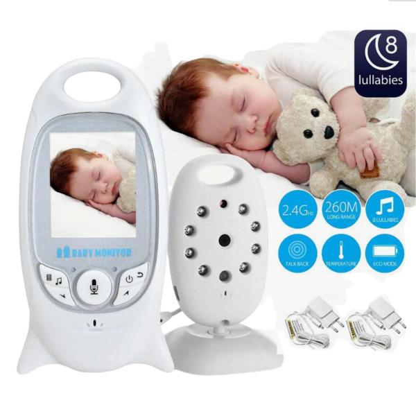 Babá Eletrônica com vídeo monitor colorido sem fio e visão noturna - 2BF Imagem de Babá Eletrônica com vídeo monitor colorido sem fio e visão noturna