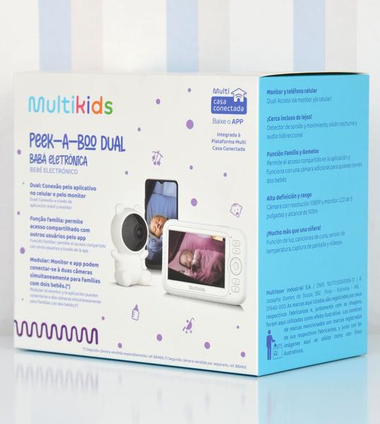 Imagem de Babá Eletrônica Peek-a-Boo Dual Monitor e APP - Multikids