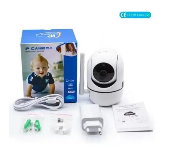 Babá Eletrônica Robozinho 360º Hd Noturno, Monitoramento - Ip Câmera Baba Imagem de Babá Eletrônica Robozinho 360º Hd Noturno, Monitoramento