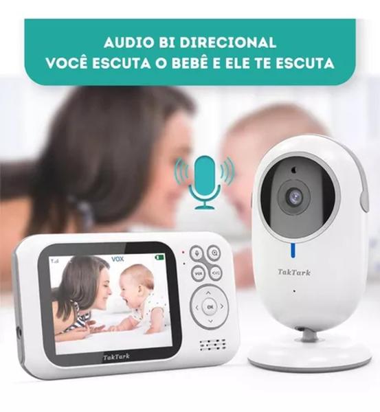 Imagem de Babá Eletrônica Taktark BM611 com Zoom Modelo Novo