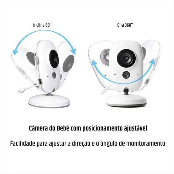 Babá Eletrônica Visão Noturna Vb603 Video Voz Camera S/ Fio Zoom Imagem de Babá Eletrônica Visão Noturna Vb603 Video Voz Camera S/ Fio Zoom