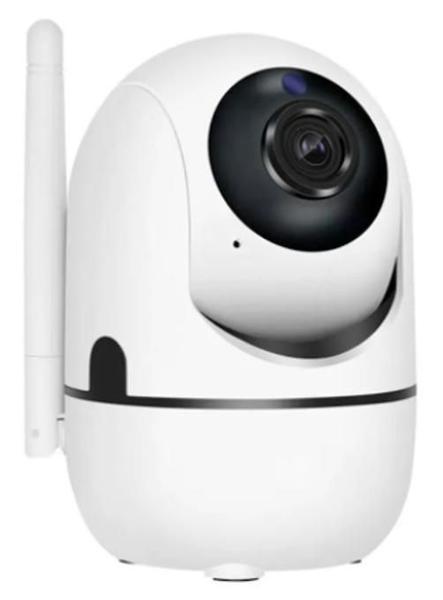 Babá Eletrônica Wifi Hd Branca Para Ambientes Internos - Ip Câmera Baba Imagem de Babá Eletrônica Wifi Hd Branca Para Ambientes Internos