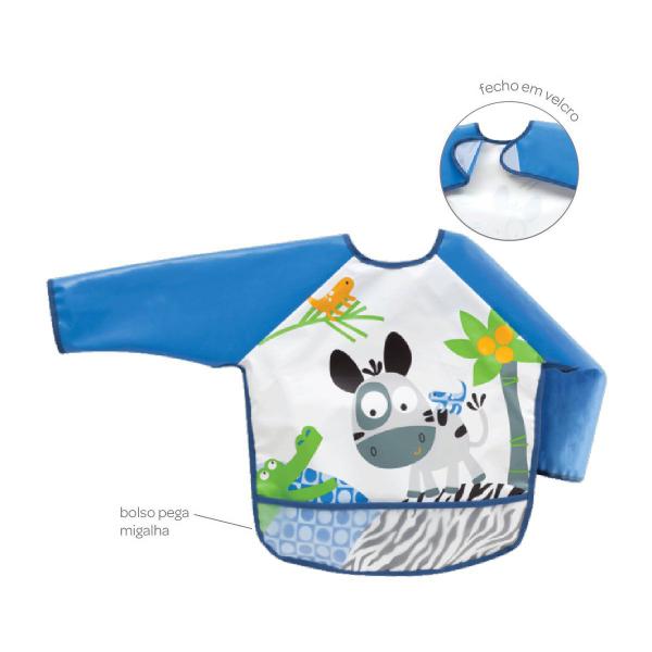Babador Avental Impermeável Com Manga Longa E Bolso Buba Imagem de Babador Avental Impermeável Com Manga Longa E Bolso Buba