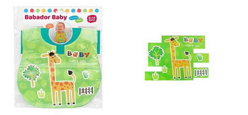 Imagem de Babador Baby Girafinha Verde DMB5837 DM Toys