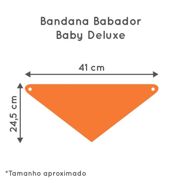 Imagem de Babador Bandana Bebe Menino Acessorio para Fotos Botao Ajustavel Marinho Poa Antialergico 100 algodão Baby Deluxe