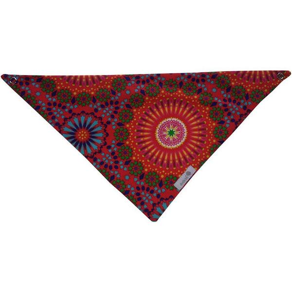 Imagem de Babador bandana mandala vermelha