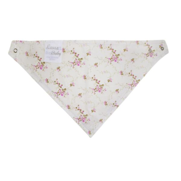 Imagem de Babador Bandana para Bebê - Floral Rosa