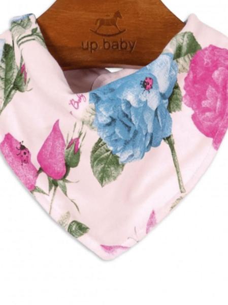 Imagem de Babador Bandana Up Baby Flores Rosa