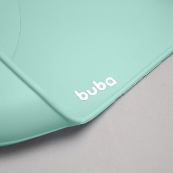 Imagem de Babador Bebê Silicone Com Pega Migalhas Verde Buba