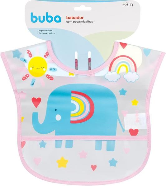 Imagem de Babador Buba Infantil com Pega Migalhas Impermeável Com Fecho- Buba Baby