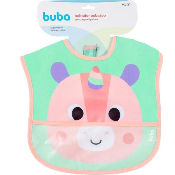 Babador Buboo Unicórnio Com Bolso Pega Migalhas 17076 Buba Imagem de Babador Buboo Unicórnio Com Bolso Pega Migalhas 17076 Buba