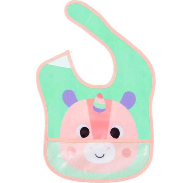 Babador Buboo Unicórnio Com Bolso Pega Migalhas 17076 Buba Imagem de Babador Buboo Unicórnio Com Bolso Pega Migalhas 17076 Buba