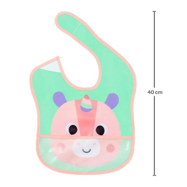 Babador Buboo Unicórnio Com Bolso Pega Migalhas 17076 Buba Imagem de Babador Buboo Unicórnio Com Bolso Pega Migalhas 17076 Buba