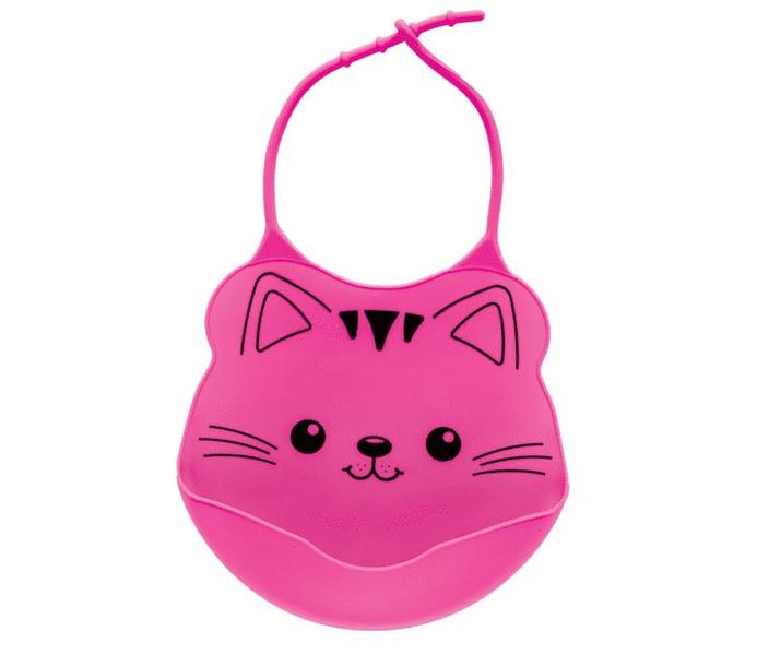 Babador Cata Migalhas Silicone Impermeável Buba 3m+ Rosa Imagem de Babador Cata Migalhas Silicone Impermeável Buba 3m+ Rosa