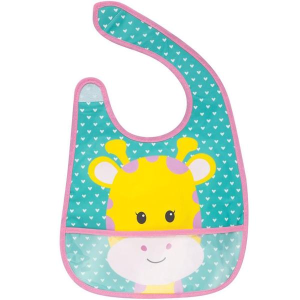 Imagem de Babador Com Bolso Animal Fun - Girafa Buba