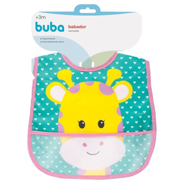 Imagem de Babador Com Bolso Animal Fun - Girafa Buba