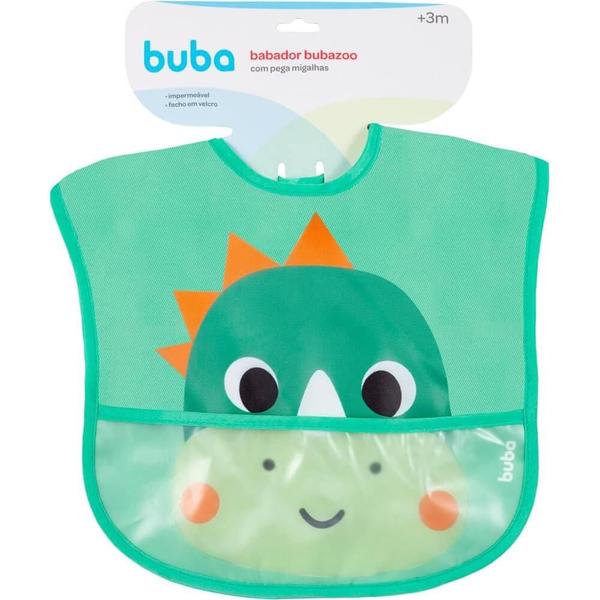 Babador com bolso bubazoo dino buba Imagem de Babador com bolso bubazoo dino buba