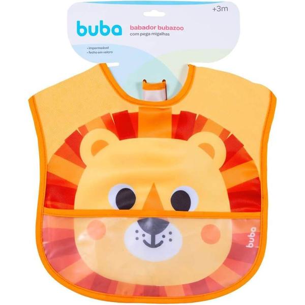 Imagem de Babador com bolso bubazoo leao buba