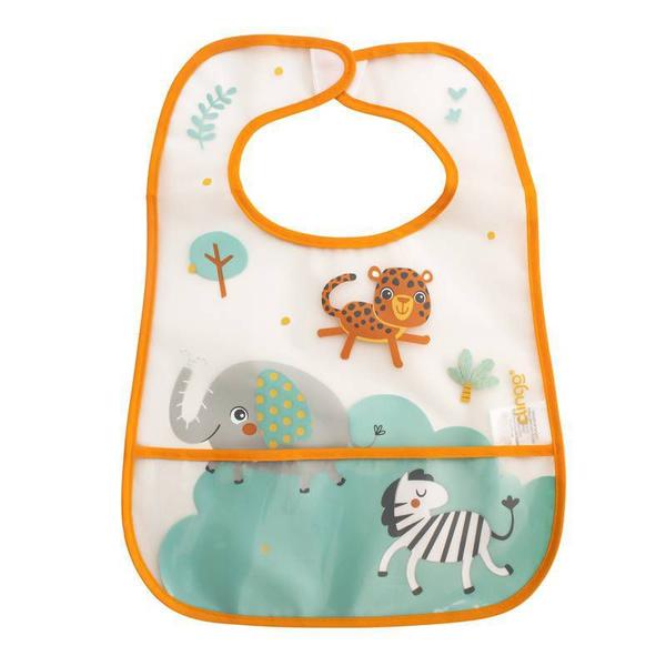 Babador com Bolso Coletor Safari - Clingo Imagem de Babador com Bolso Coletor Safari - Clingo