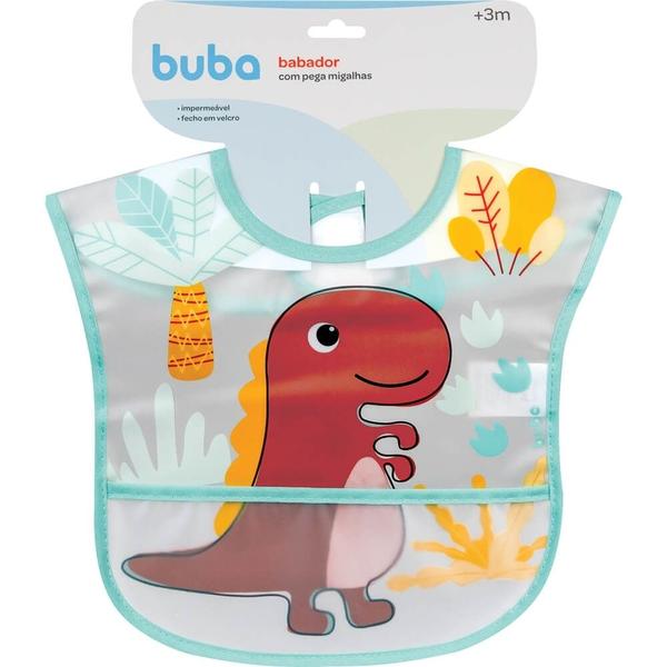 Babador com bolso dino buba Imagem de Babador com bolso dino buba