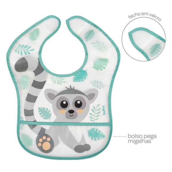 Babador com bolso lemure buba Imagem de Babador com bolso lemure buba