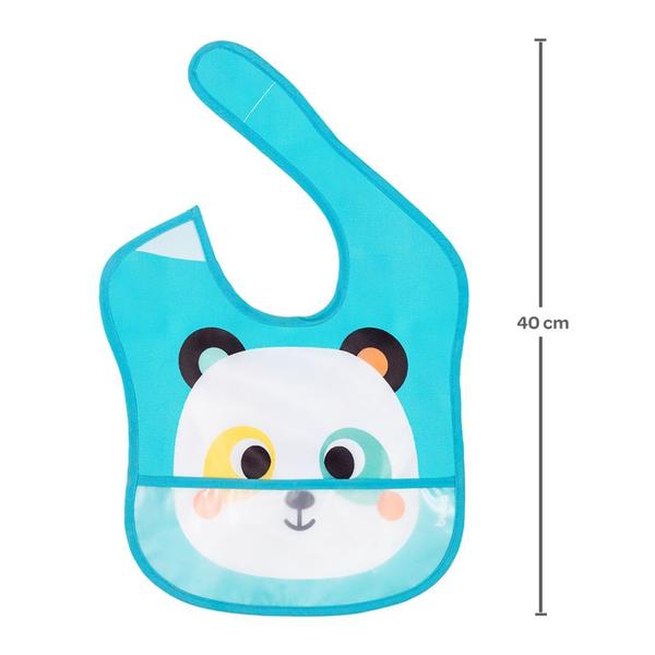 Imagem de Babador com Bolso Panda Bubazoo Buba 17074