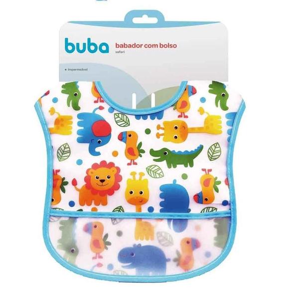 Imagem de Babador Com Bolso Pega Migalhas Safari ul - Buba Ref.52103