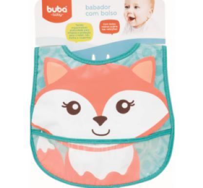 Imagem de Babador com bolso raposa  5981 - buba 