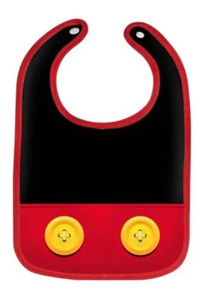 Imagem de Babador Com Botão Porta Migalhas Disney Mickey Babygo 01088