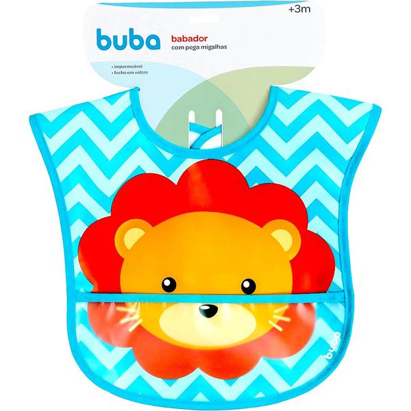 Imagem de Babador de Leãozinho com Bolso Infantil Original Buba