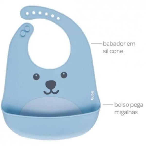 Imagem de Babador De Silicone Bebê Impermeável Buba - Bichinho Verde