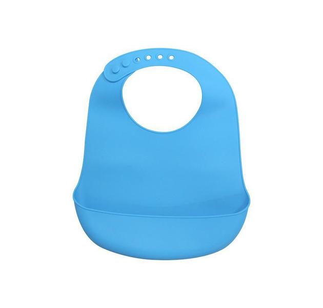 Imagem de Babador De Silicone Com Bolso - Azul