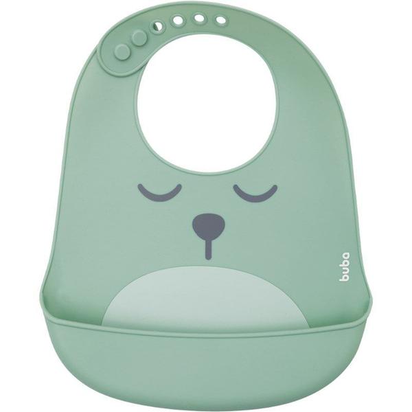 Imagem de Babador de Silicone com Bolso Gumy Verde - Buba