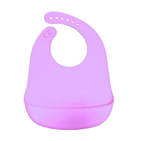 Imagem de Babador De Silicone Com Bolso Imp - Roxo