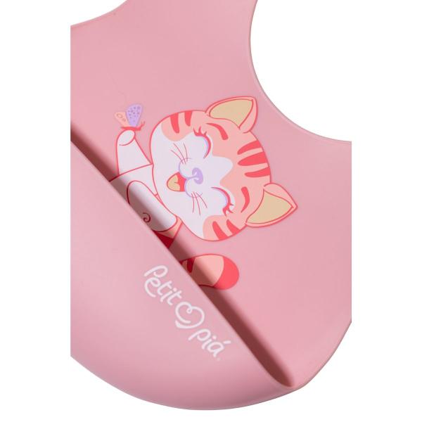 Babador de Silicone com Cata Migalhas Lia - Petit Piá - Petit Pia Imagem de Babador de Silicone com Cata Migalhas Lia - Petit Piá