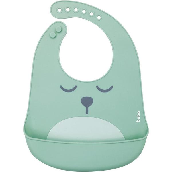 Babador De Silicone Com Pega Migalhas Gumy - Verde Buba Imagem de Babador De Silicone Com Pega Migalhas Gumy - Verde Buba