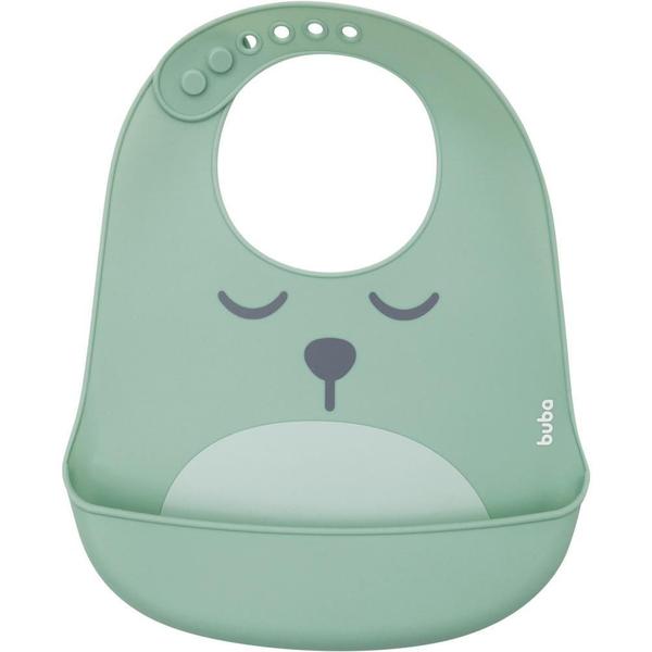 Babador De Silicone Com Pega Migalhas Gumy - Verde Buba Imagem de Babador De Silicone Com Pega Migalhas Gumy - Verde Buba