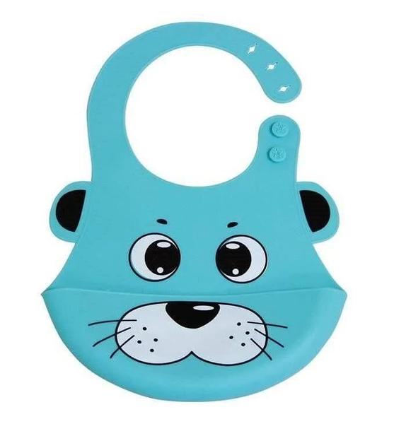 Imagem de Babador De Silicone Foca Azul - Kababy