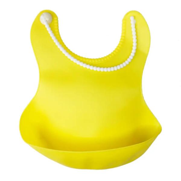 Imagem de Babador de Silicone Impermeável Color Baby - Praticidade e Conforto para o Bebê