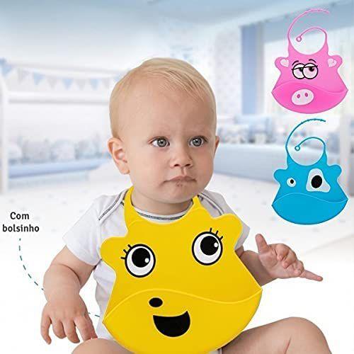 Babador de Silicone Impermeável Infantil Cata Migalhas Rosa - Clink Imagem de Babador de Silicone Impermeável Infantil Cata Migalhas Rosa