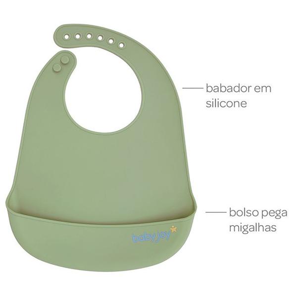 Imagem de Babador De Silicone Impermeável Para Bebê Com Pega Migalhas Decorado - Baby Joy Incomfral