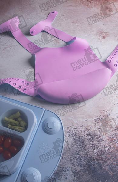 Babador de Silicone Infantil Para Bebê com Bolso e Cinta Comida Papinha - Mimo style Imagem de Babador de Silicone Infantil Para Bebê com Bolso e Cinta Comida Papinha