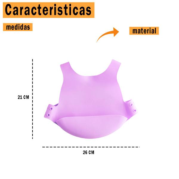 Babador de Silicone Infantil Para Bebê com Bolso e Cinta Comida Papinha - Mimo style Imagem de Babador de Silicone Infantil Para Bebê com Bolso e Cinta Comida Papinha