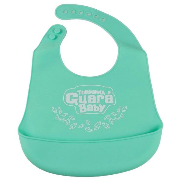 Imagem de Babador De Silicone Infantil Verde - Turminha Guará