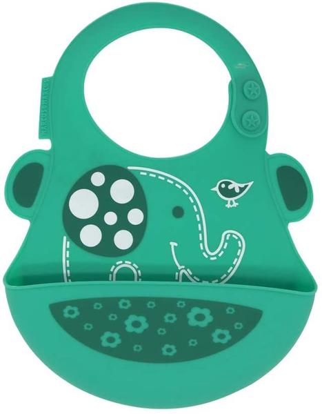 Imagem de Babador de Silicone Verde Elefante  - Marcus & Marcus