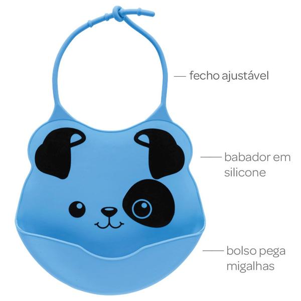 Imagem de Babador em silicone para bebê cachorro